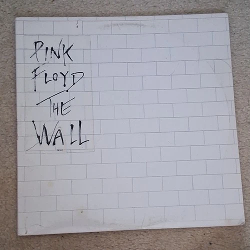 Pink Floyd The Wall Vinyl LP Rock CBS White Cardboard Sleeve Album