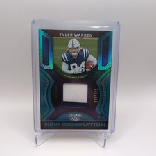 2025 Panini Certified New Generation Jerseys Mirror Tyler Warren Teal/199