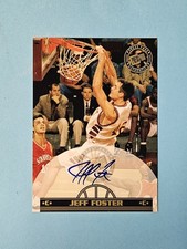1999 Press Pass SE Jeff Foster 022/100 NNO On-Card AUTO Indiana Pacers /100