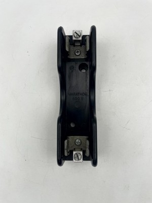 Marathon 4100033 One-Pole AC Fuse Holder Black Heavy Duty 600-Volt 60 Ampere