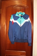 Vintage Adidas 1990's Blue/Green/Red Track jacket sport made in Hong Kong