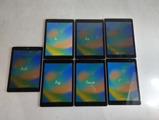 Lot of 7 Apple iPad 5th Gen A1823 32 GB iOS 16.7.14 (Wi-Fi + 4G) Unlocked For
