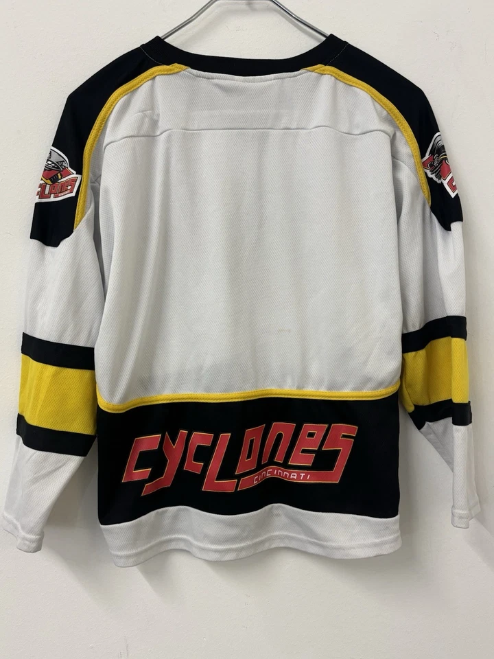 Camiseta de hóquei vintage anos 90 promoção coiote Cincinnati Cyclones juvenil leitura média - Imagem 4 de 4