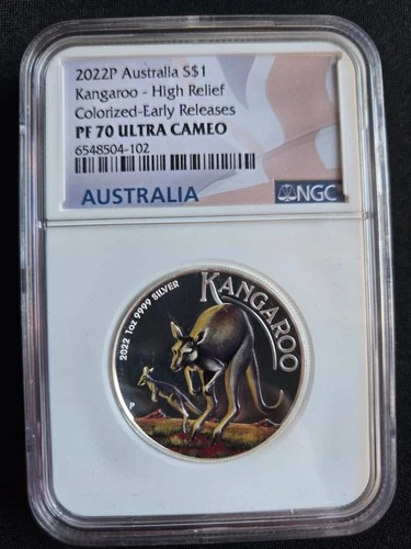 2022P Australia Silver $1 NGC PF70 Ultra Cameo Kangaroo Early Releases