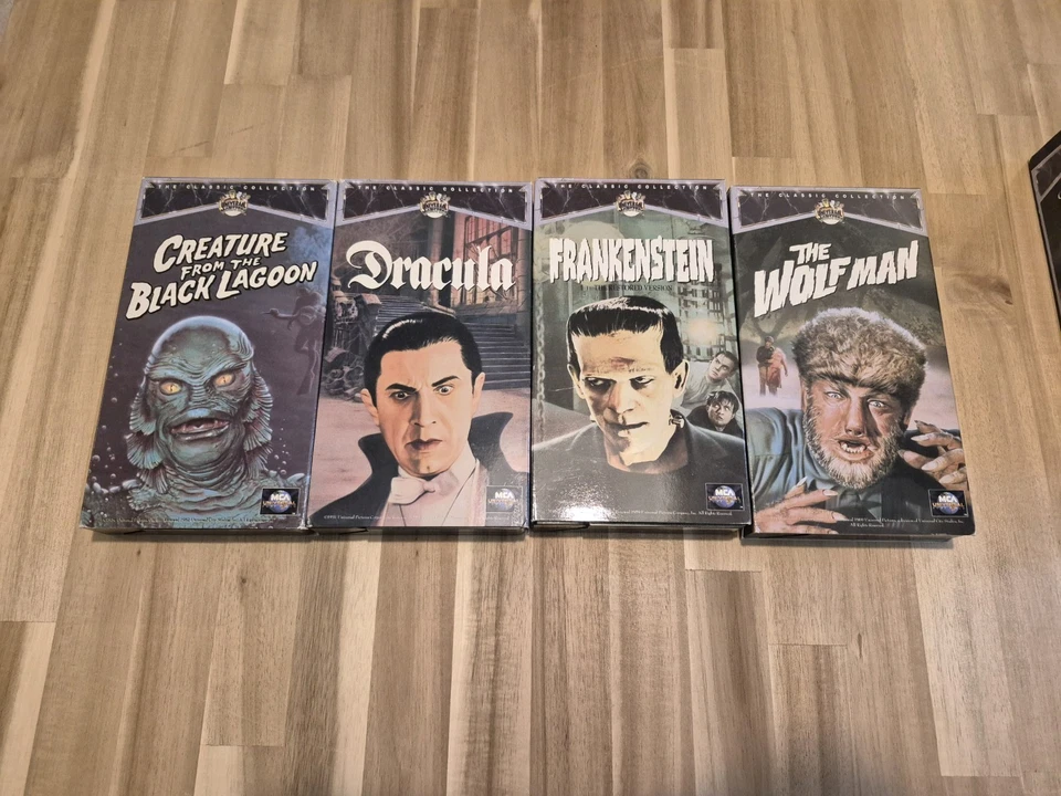 Universal VHS The Classic Monsters Collection Dracula The Wolfman Frankenstein - Image 2 of 4