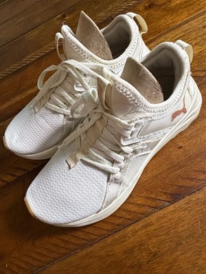 PUMA Women's Softride Sophia Eco Running Sneakers in Warm White/Rose Gold