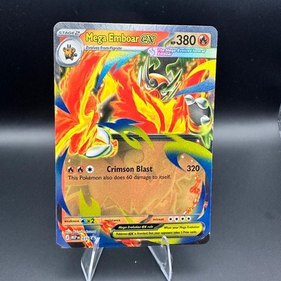 Mega Emboar ex 035 Holo Promo ME: Mega Evolution Promo Pokemon Holo Near Mint