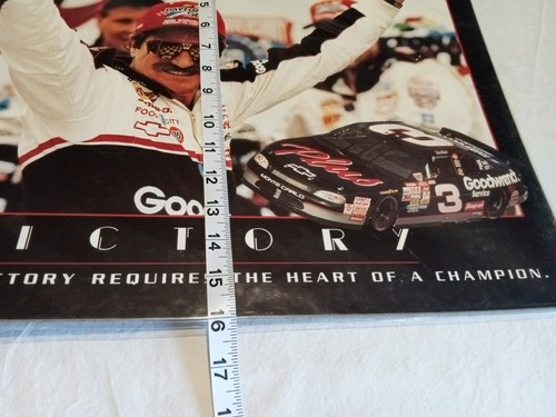 Dale Earnhardt Sr 3 Daytona 500 Victory Circle Picture Cardboard Frame 16x20” - Picture 4 of 4