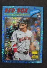 2026 Topps Heritage - Roman Anthony Chrome Blue Sparkle Refractor Rookie SP #86