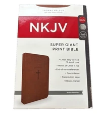 Super Giant Print Bible NKJV Imitation Leather Largest Print 16 point BRAND NEW!