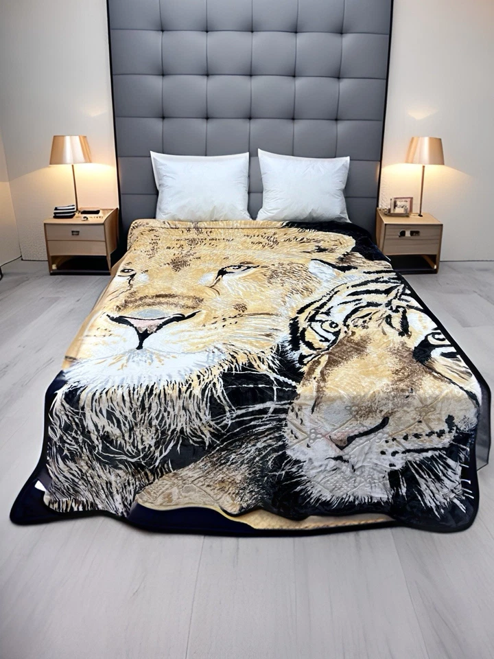 New Super Soft 1 Ply Mink Style Embossed Queen Size Rachel Cozy Blanket 83”x94” - Image 2 of 4