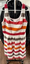 Nine West • Fit and Flare Dress • Colorful Striped • Sleeveless • Sundress