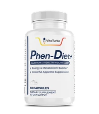 Phen-Diet+  Maximum Strength Weight Loss Formula - Professional Grade - 60 Caps