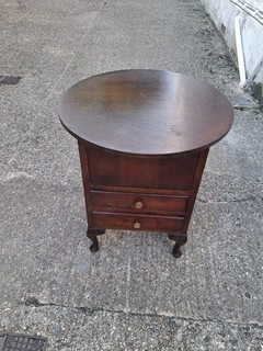 vintage sewing box table/cabinet early/mid 20th cent