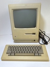 Apple Macintosh M0001 Vintage Computer w/ Keyboard M0110, Floppy M0130, Mouse