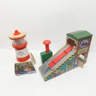 Thomas Wooden Railway Bluffs Cove Lighthouse & Brendam Bay Cargo Loader Lot