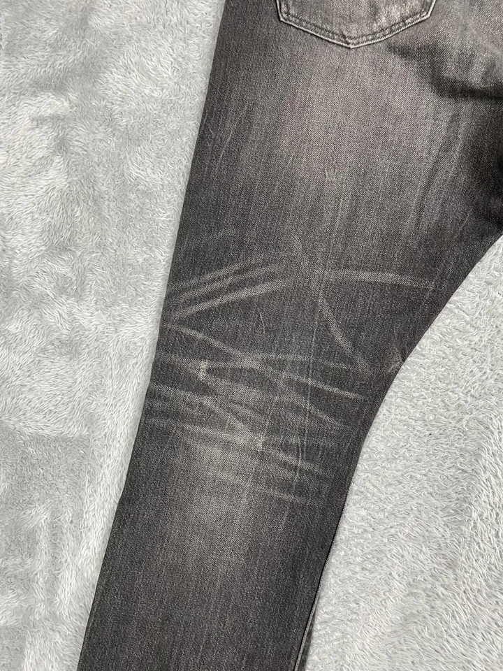 Polo Ralph Lauren Jeans Mens 36x32** Charcoal Varick Slim Straight Distressed - Image 3 of 4