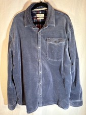 PURNELL Corduroy Shirt Jacket Denim Blue Mens XL PURNELL Corduroy Shirt Jacket Denim Blue Mens XL