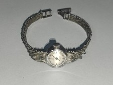 Vintage 70er Jahre Uhr - 835 Silber Damenuhr - Luxus - Rubis Incabloc