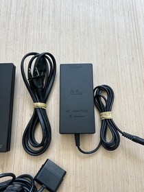 PlayStation 2 PS2 Slim Black Console Bundle SCPH-79001 W/ Cables & Remote Tested