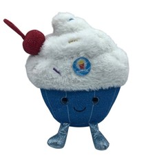 FAO Schwarz Birthday Cupcake Plush Toy Lights  Sounds 12"x12" WORKS
