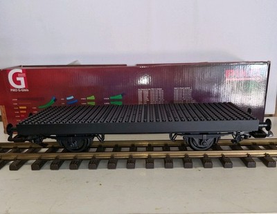 PIKO SPUR G 45 PRITSCHE AUF DECK AUFBAU GÜTER ROLLMATERIAL GARTENBAHN SCHWARZ