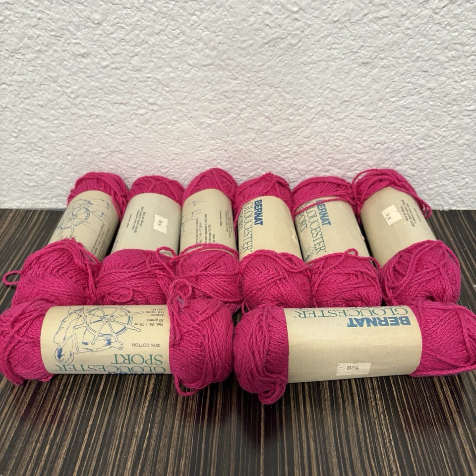 Bernat Gloucester  100% Cotton Yarn 50gr 110 Yards Lot of 8 - Image 2 of 4