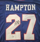 Auto Signed RODNEY HAMPTON NEW YORK GIANTS  NFL Jersey JSA AUTHENTIC