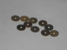 VINTAGE AURORA TJET / AFX 10 ORIGINAL CROWN GEAR MISC.NICE PARTS HO SLOT CAR