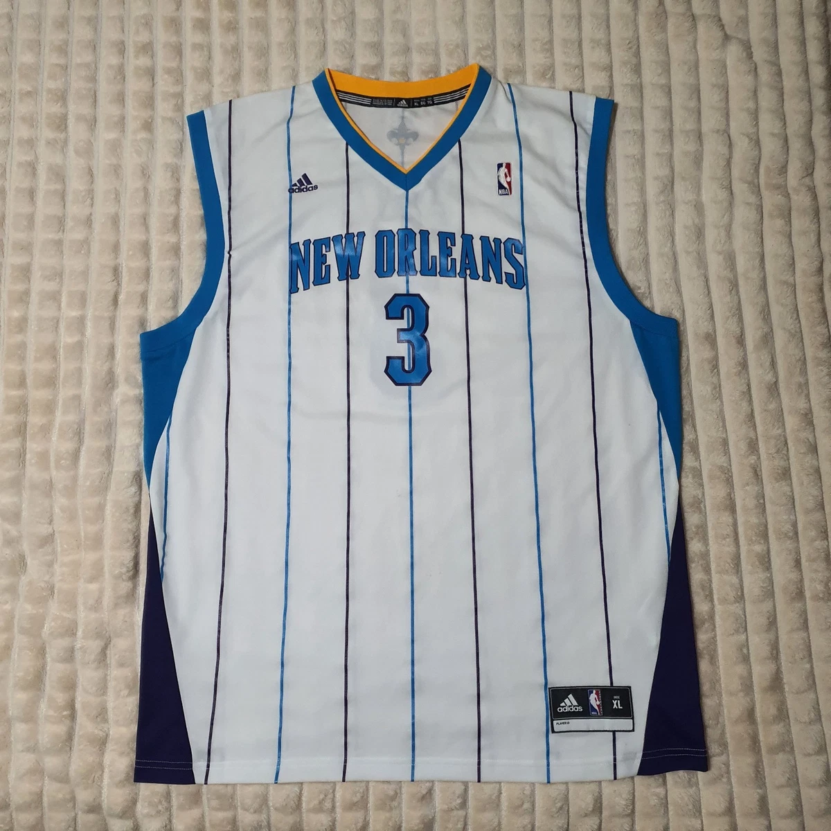 Maillot Vintage Chris Paul New Orleans Hornets - Adidas - Blanc - Taille M
