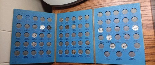 SCRAP SILVER COINS-MERCURY DIME COLLECTION- 16 TOTAL/A FEW GOOD DATES FAIR COND.