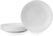 Corelle Vitrelle 6-Piece Salad Plates Set, Triple Layer Glass and Chip Resistant