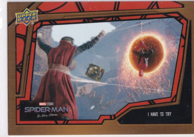 Upper Deck 2023 Marvel Studios Spider Man No Way Home No. 21 I have to try
