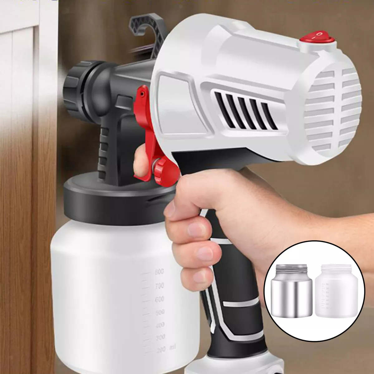 Electric Container 800ml Paint Sprayer Attachment