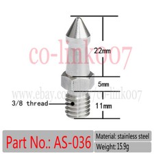 Stainless Steel 3/8" Foot Spikes f Tripod Monopod on Looser Terrain 5PCS