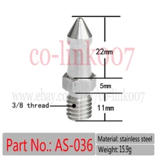 Stainless Steel 3/8" Foot Spikes f Tripod Monopod on Looser Terrain 5PCS