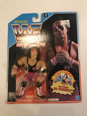 Vintage Sealed Official WWF Bret Hitman Hart Hasbro 1992