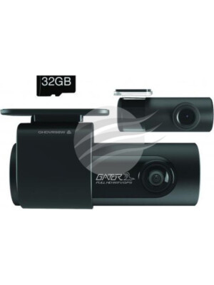 Gator 2Ch Dual 1080P Hd Dash Cam Wifi Gps 32Gb Micro Sd Card