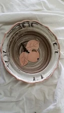 Serving Bowl Santa Anita Ware Vreni Apple Brown Pink 