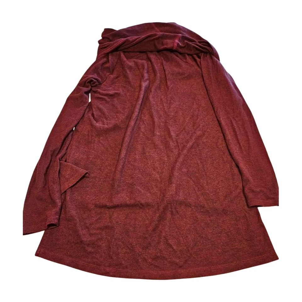 Suéter Gibson SUÉTER (XXS) BORGOÑA Manga Larga CUELLO DE BUECO Pullover RAYON De Gran Tamaño Foto 2 de 4