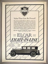 Elcar Motor Car PRINT AD - 1925 ~~ automobile, auto 