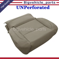 Driver Bottom Leather Seat Cover Tan For 15-19 GMC Sierra Chevy Silverado 1500