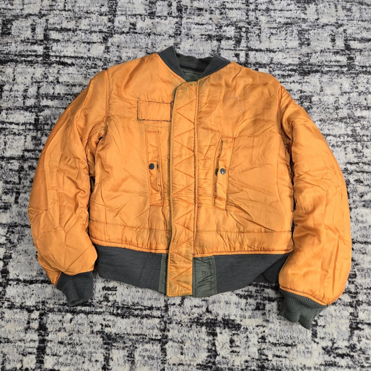 Vtg 1960s Alpha Industries MA-1 Flight Jacket Flying S Vtg 1960s Alpha Industries MA-1 Flight Jacket Flying S