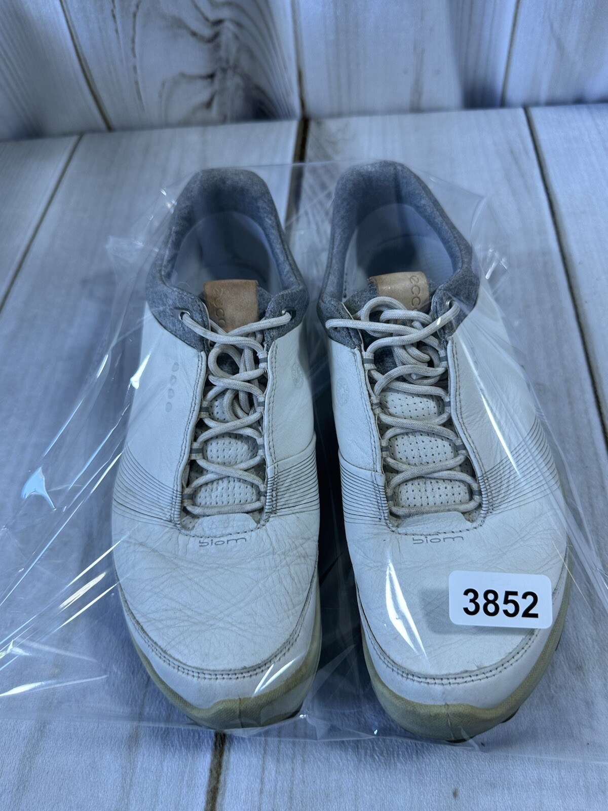 Ecco Biom Hybrid 3 Gore-tex Golf Shoes Men&rsquo;s 9-9.5 Extra Wide White Yak Leather