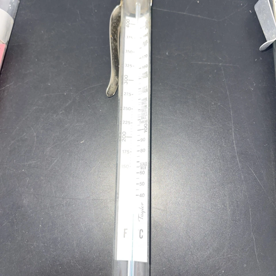 Vintage Glass Candy Icing Deep Fry Cooking Thermometer Chaney Taylor Springfield - Image 4 of 4