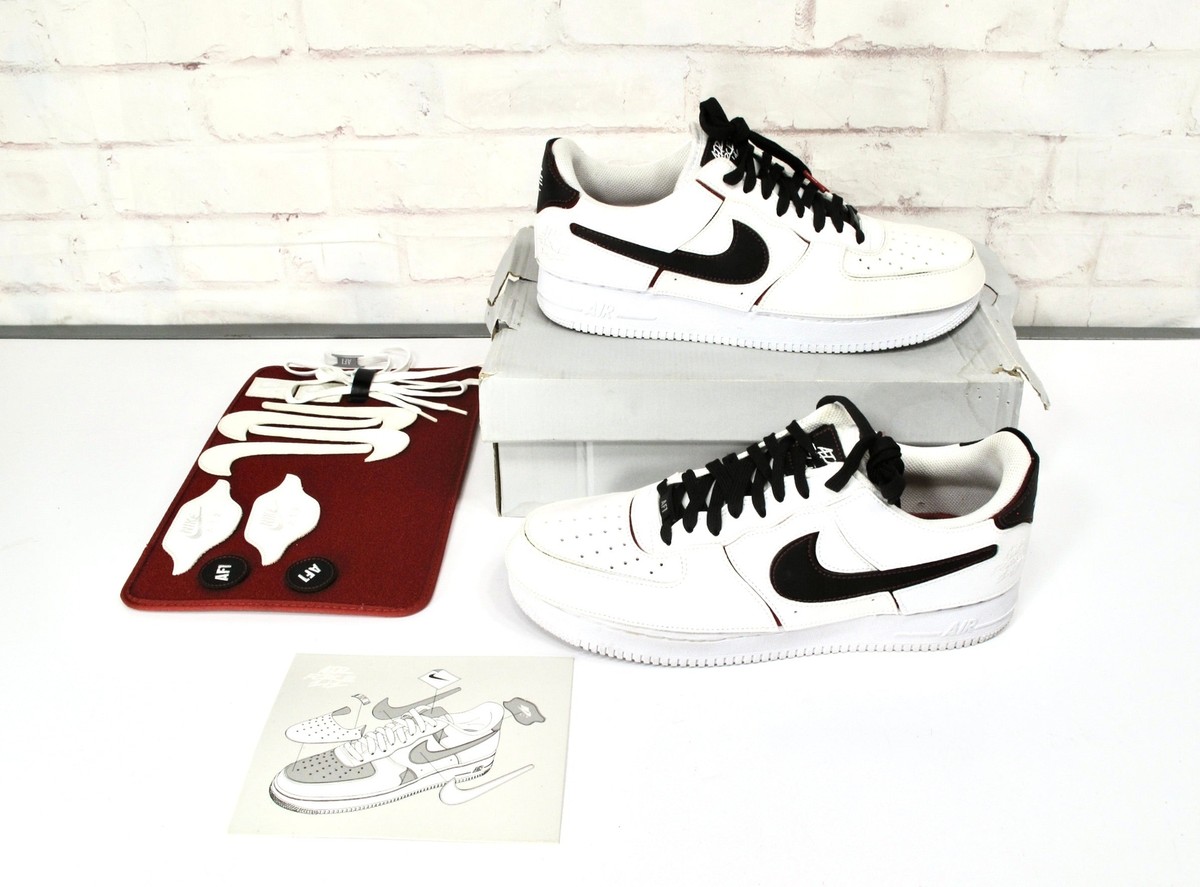 Nike Air Force 1 AF1/1 DC9895-100 White Varsity Red Low Top