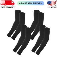 4 pares de mangas de brazo para hombres y mujeres proteccion solar UV brazos