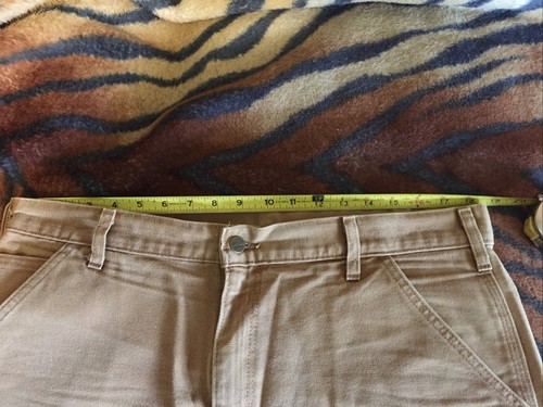VTG.UNION MADE Pre-owned Carhartt Washed Duck Jeans Usa Made ๐บ๐ธ37x36 NICE - Picture 6 of 6