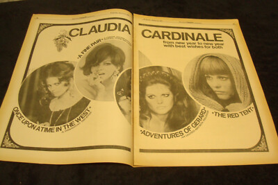 CLAUDIA CARDINALE 1969 ad ''Once Upon A Time..'' & MAURICE CHEVALIER & ROSS HUNTER
