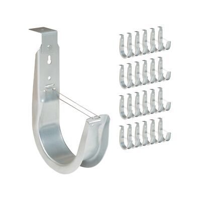 ICC Ceiling Mount J-Hook with Retainer Clip for Structured Cabling - Galvaniz...